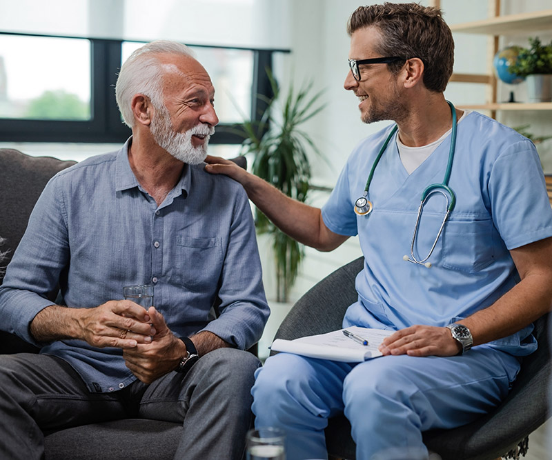 doctor with patient