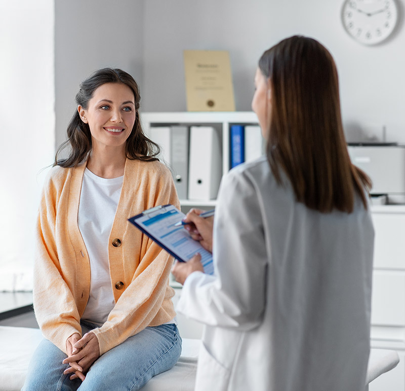 doctor with patient